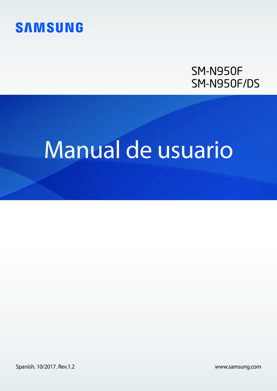 Samsung SM-N950FZDDPHE, SM-N950FZKDPHE, SM-N950FZKAPHE, SM-N950FZDAPHE manual Manual de usuario, Spanish /2017. Rev.1.2 