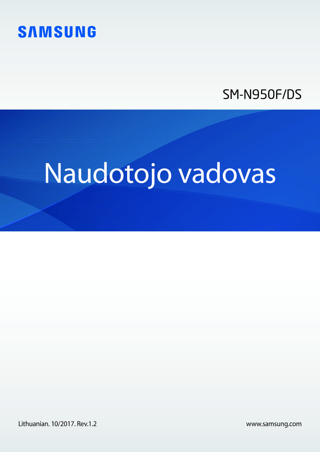 Samsung SM-N950FZDDSEB, SM-N950FZKDSEB manual Naudotojo vadovas, Lithuanian /2017. Rev.1.2 