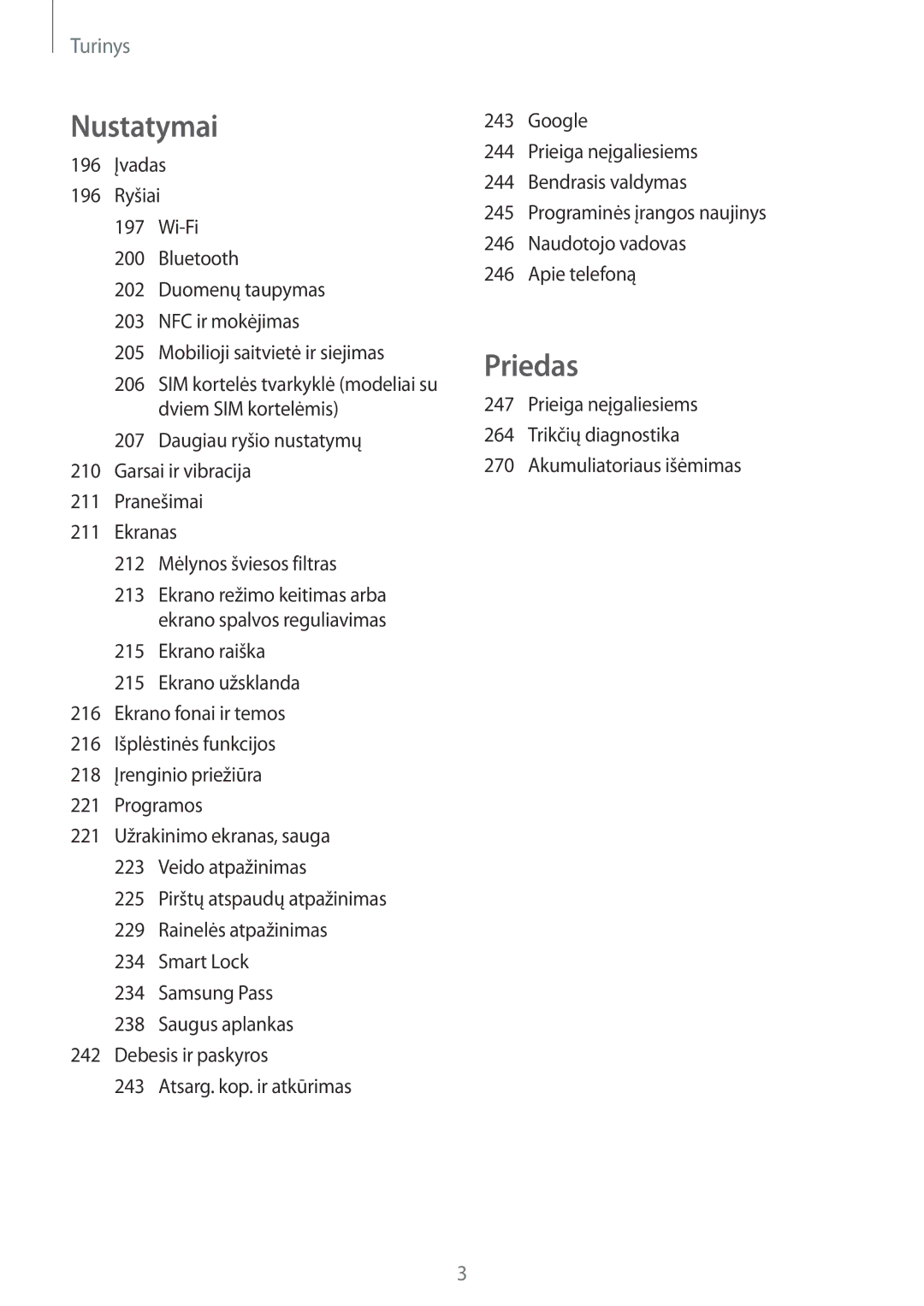 Samsung SM-N950FZDDSEB, SM-N950FZKDSEB manual Priedas 