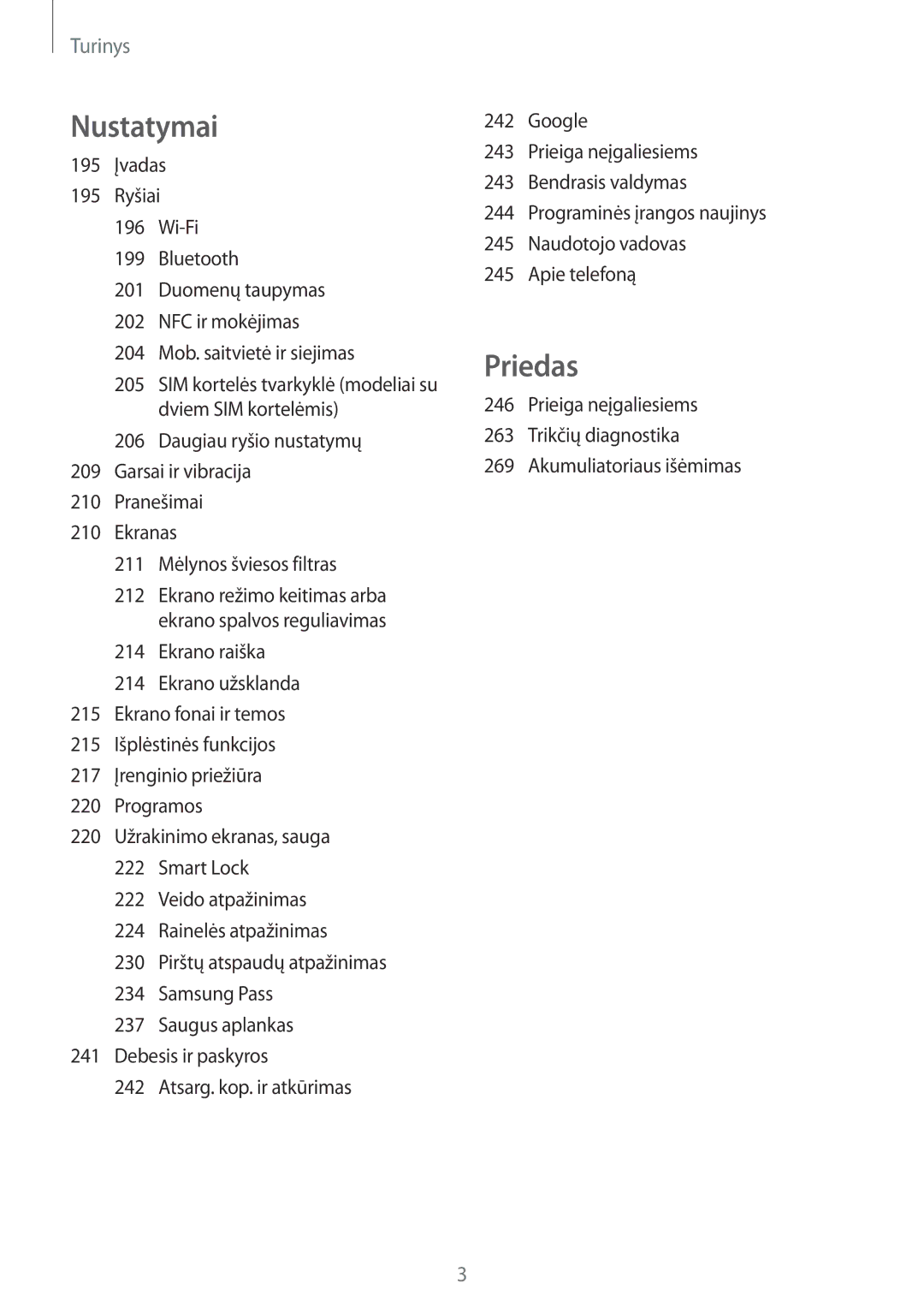 Samsung SM-N950FZDDSEB, SM-N950FZKDSEB manual Priedas 