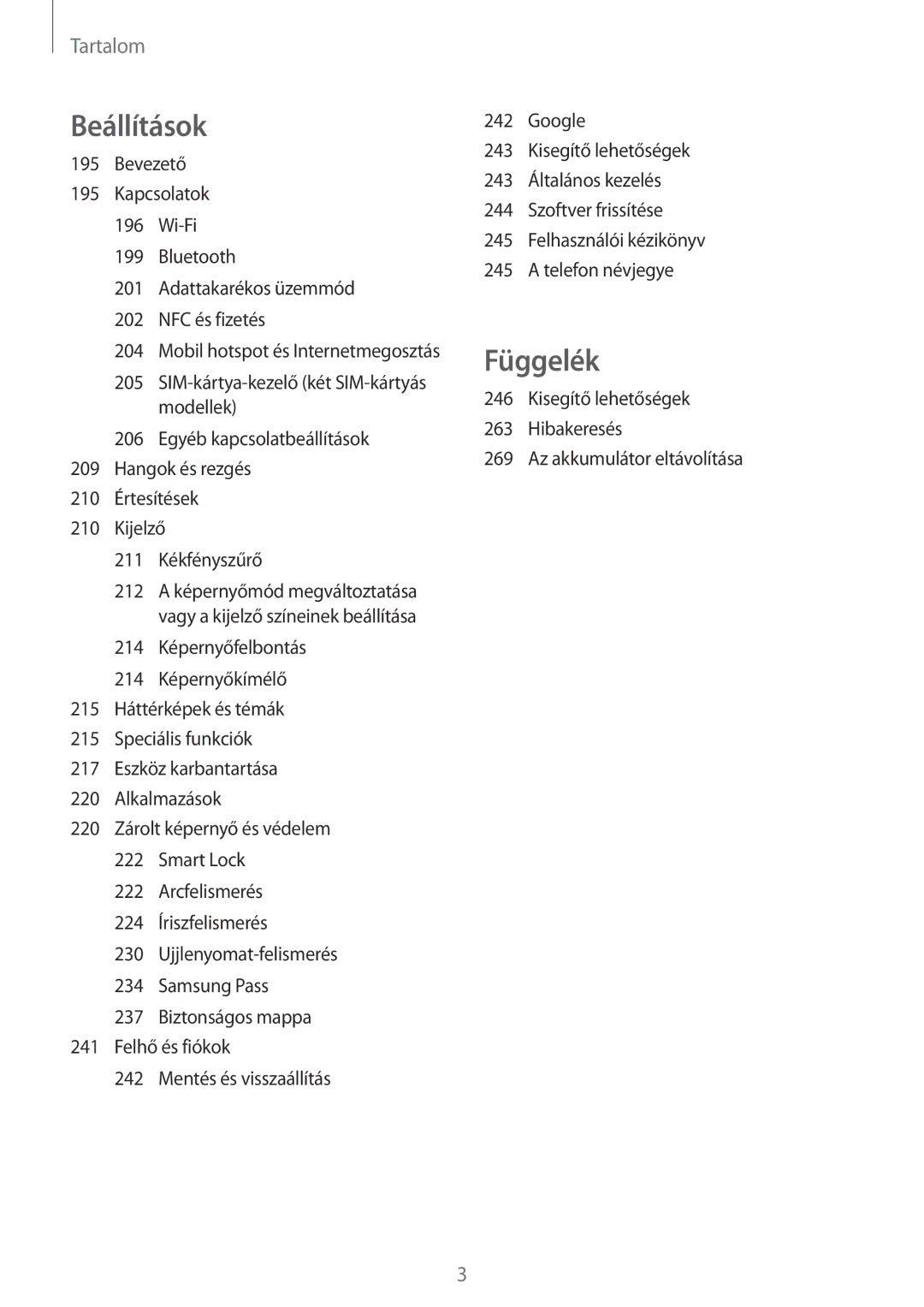 Samsung SM-N950FZDDXEH, SM-N950FZKDXEH, SM-N950FZDATMH, SM-N950FZKATMH manual Függelék 