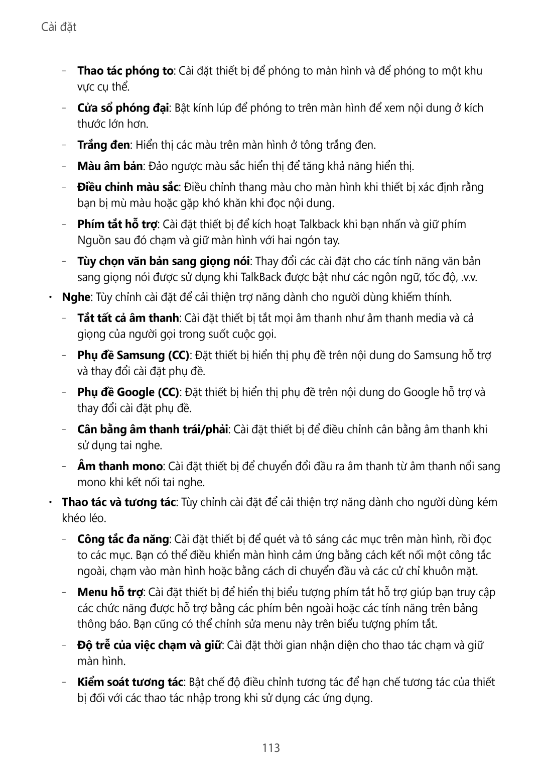 Samsung SM-P355NZWAXXV, SM-P355NZAAXXV manual 113 