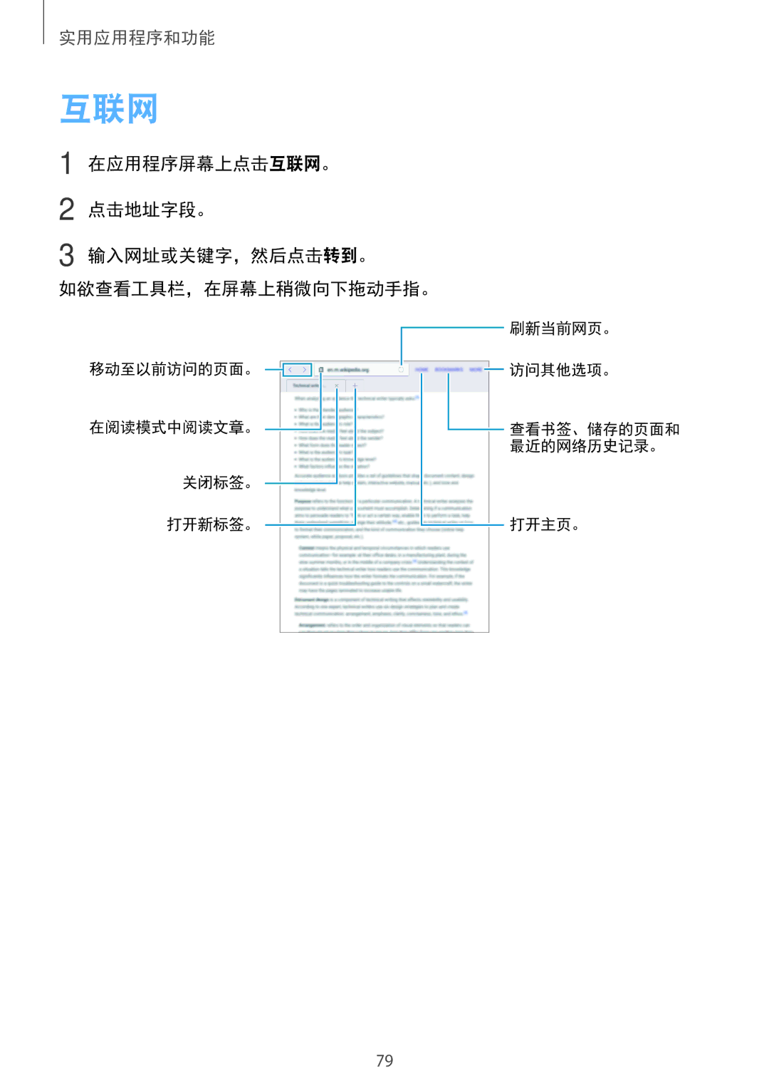 Samsung SM-P355NZWAXXV, SM-P355NZAAXXV manual 互联网 