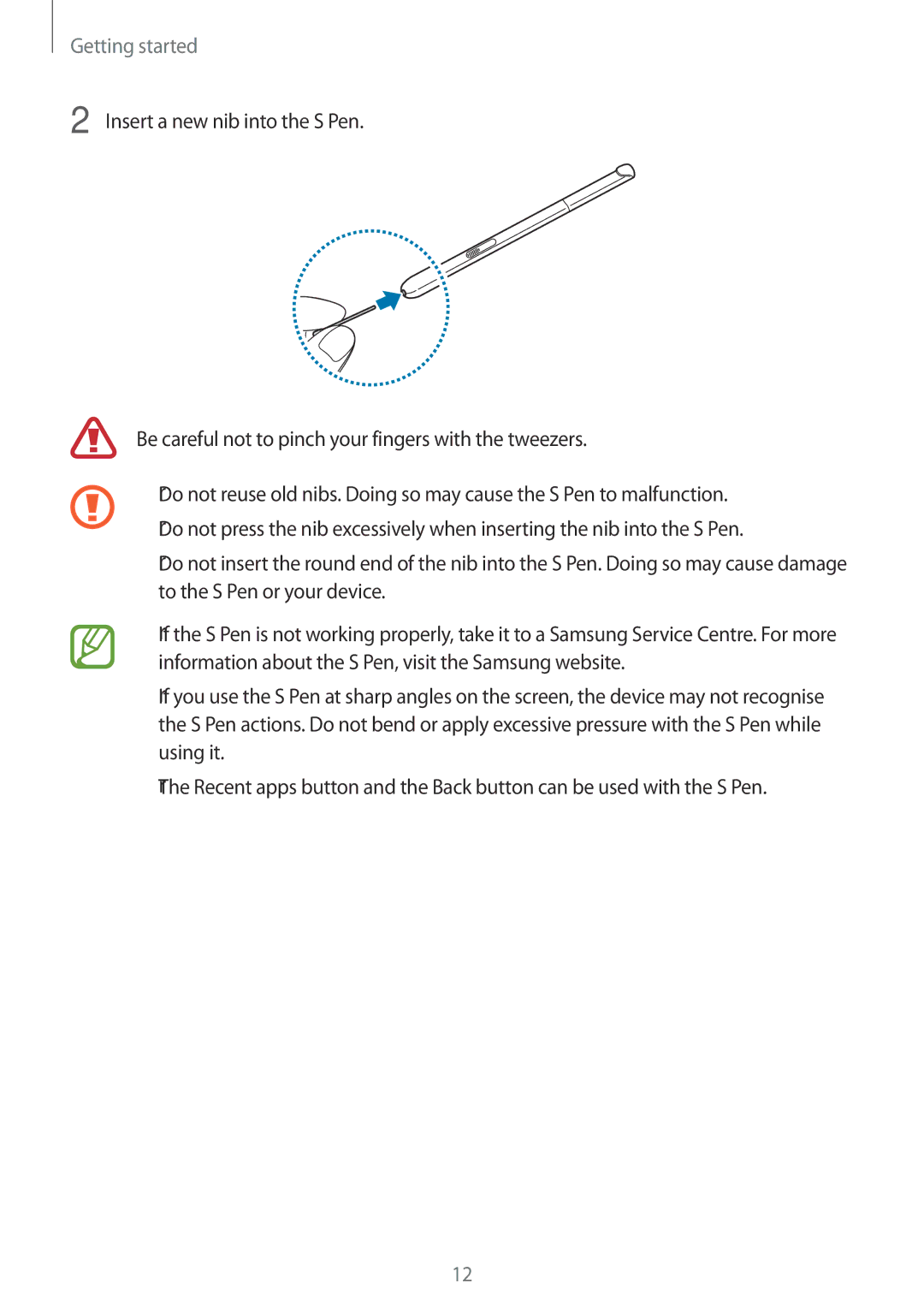 Samsung SM-P355NZAAXXV, SM-P355NZWAXXV manual Getting started 