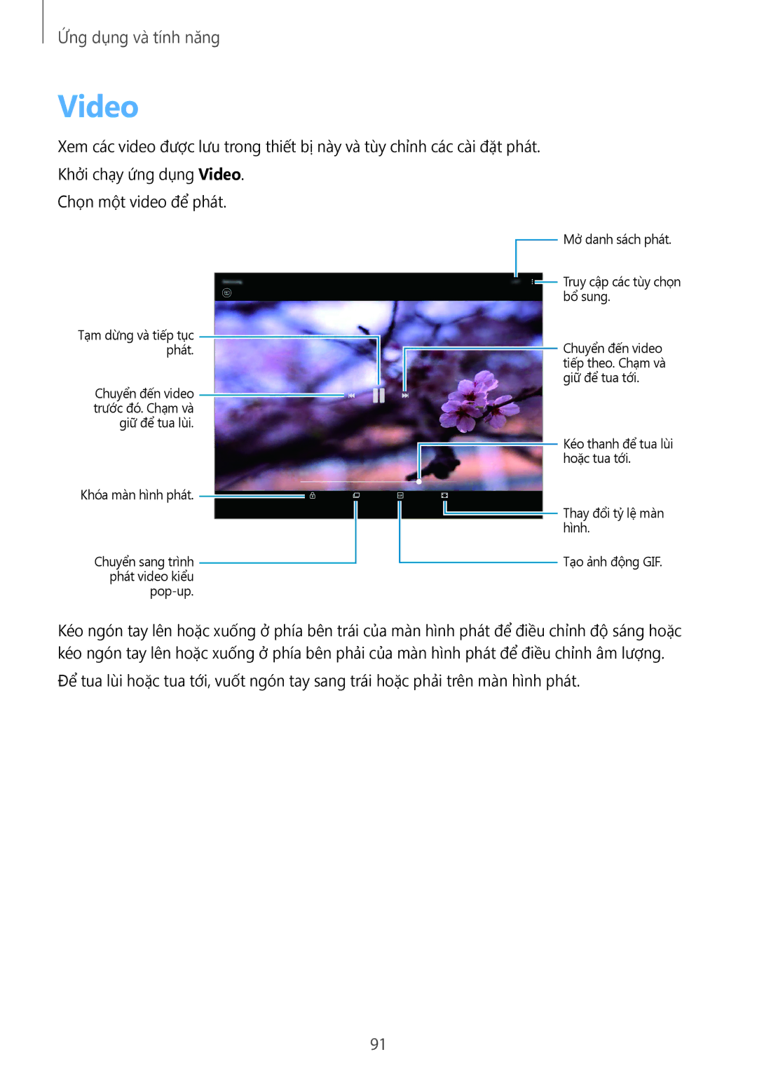 Samsung SM-P355NZWAXXV, SM-P355NZAAXXV, SM-P555NZWAXXV, SM-P555NZAAXXV manual Video 