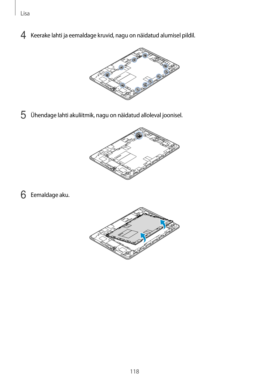 Samsung SM-P550NZKASEB manual 118 