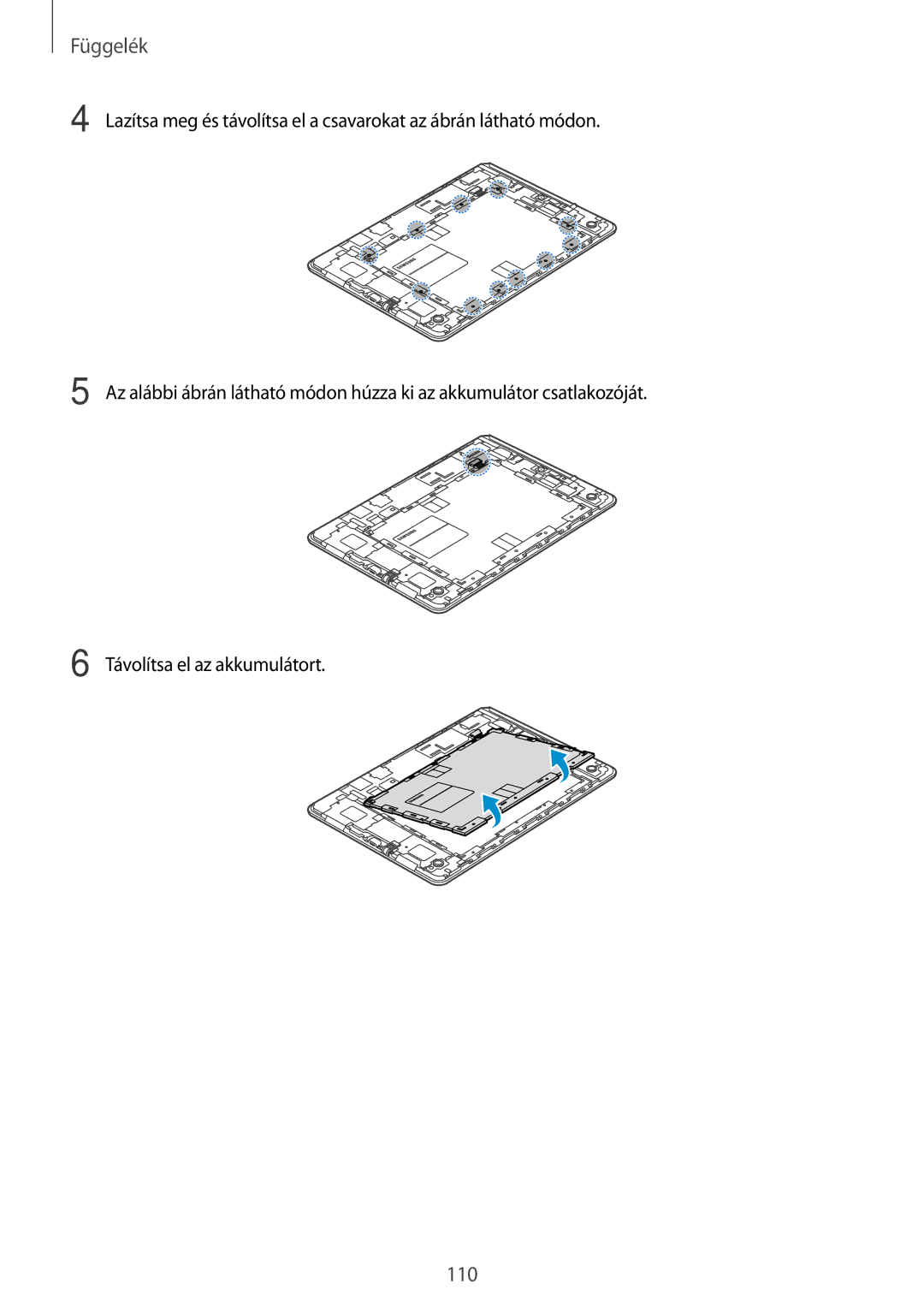 Samsung SM-P550NZKAXEZ, SM-P550NZKAAUT, SM-T550NZKAXEH, SM-P550NZWAEUR, SM-P550NZWAXEZ, SM-P550NZKAXSK, SM-P550NZWAAUT manual 110 