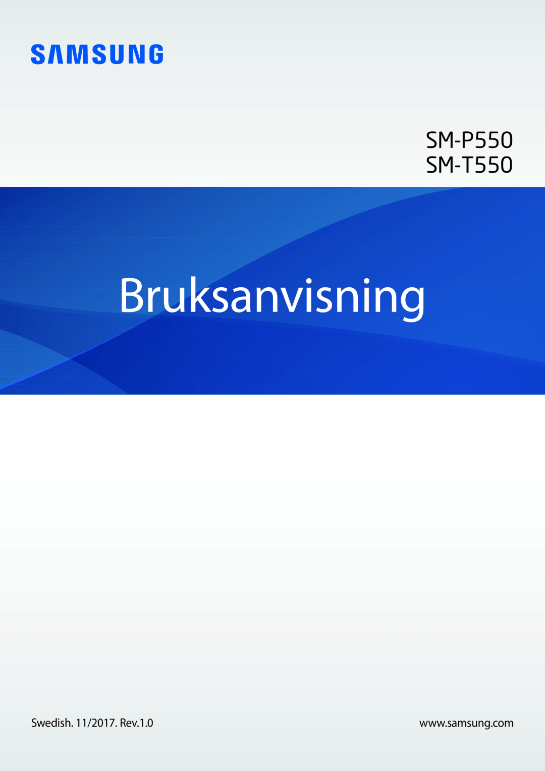 Samsung SM-P550NZAANEE, SM-P550NZWANEE, SM-P550NZBANEE, SM-T550NZWANEE manual Bruksanvisning 