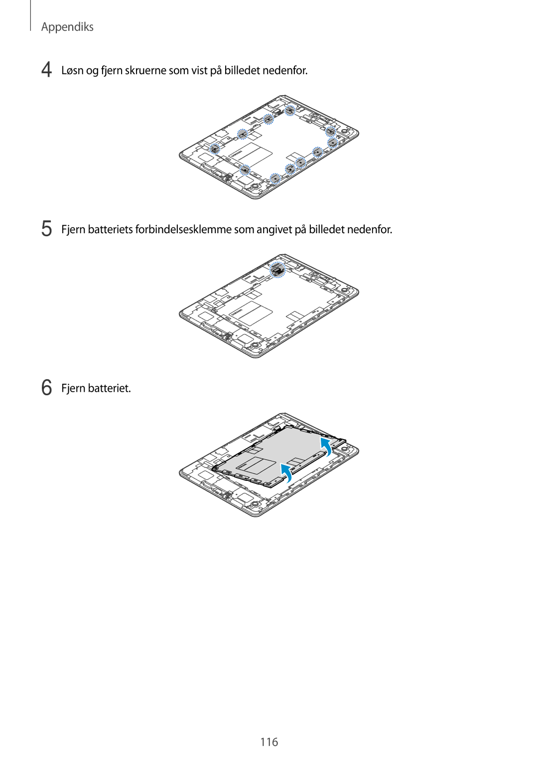 Samsung SM-P550NZWANEE, SM-P550NZAANEE, SM-P550NZBANEE, SM-T550NZWANEE manual 116 