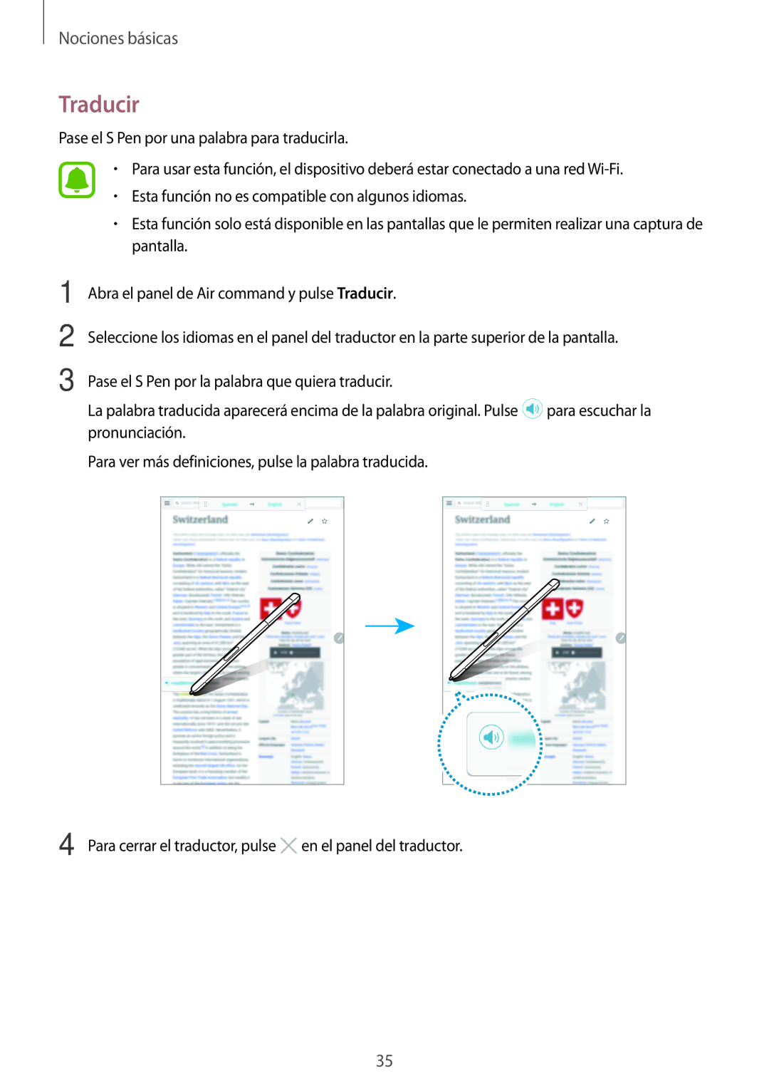 Samsung SM-P580NZKAPHE manual Traducir 