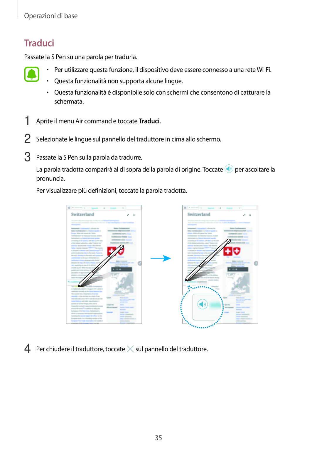 Samsung SM-P580NZWATUR, SM-P580NZKATUR, SM-P580NZKAITV manual Traduci 