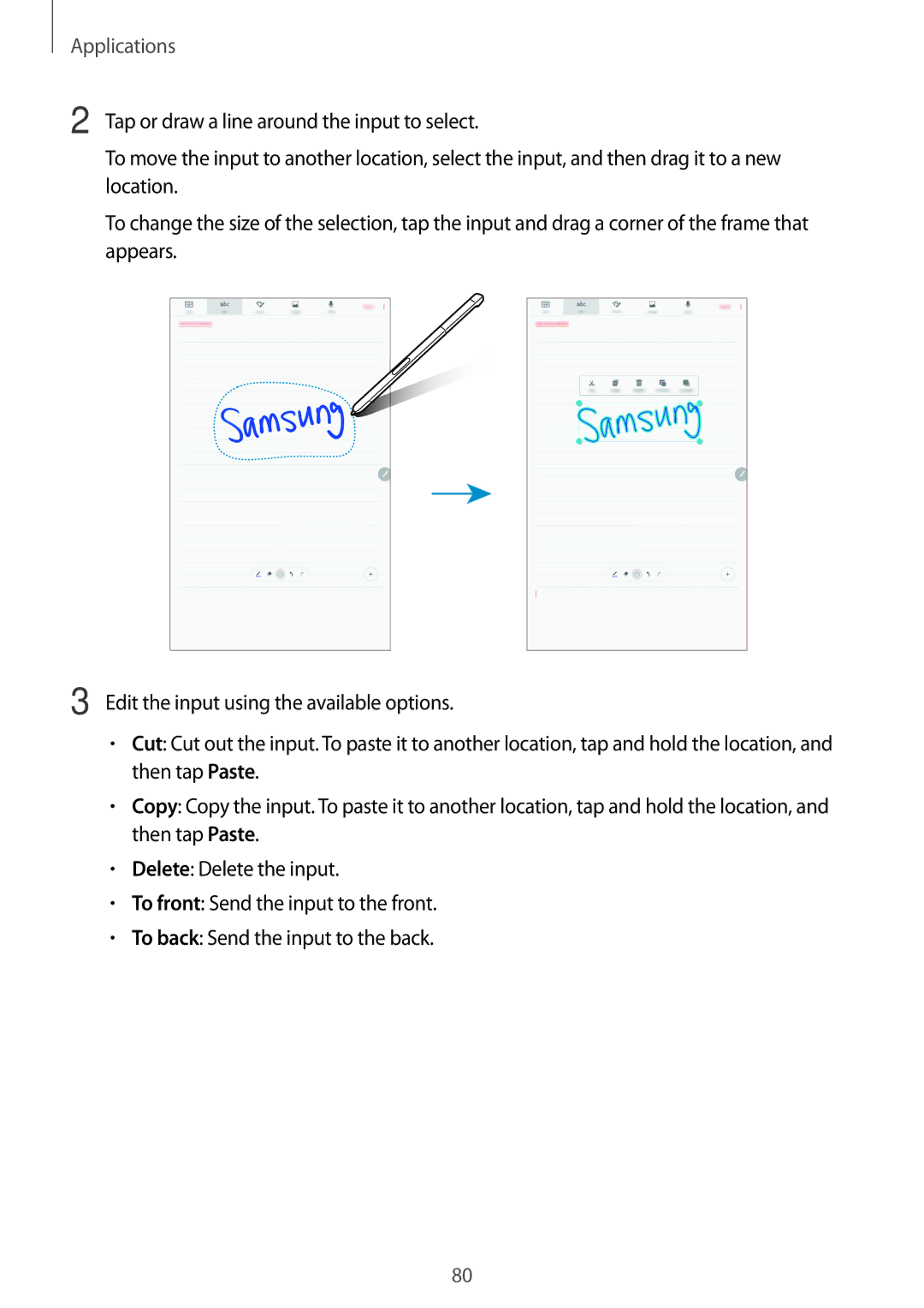 Samsung SM-P585NZKAKSA, SM-P585NZWAKSA, SM-P585YZWAXXV, SM-P585YZKAXXV manual Applications 