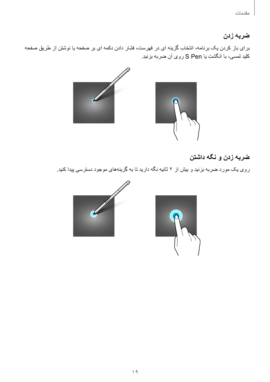 Samsung SM-P585NZWAKSA, SM-P585NZKAKSA manual نتشاد هگن و ندز هبرض 