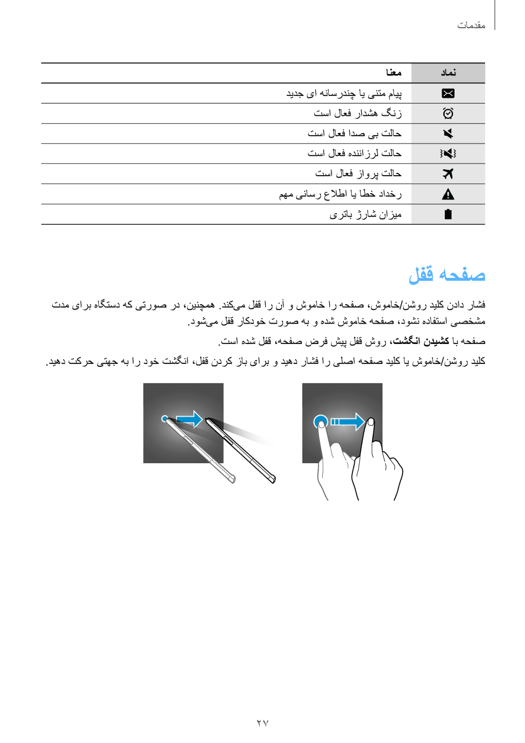 Samsung SM-P585NZWAKSA, SM-P585NZKAKSA manual لفق هحفص 