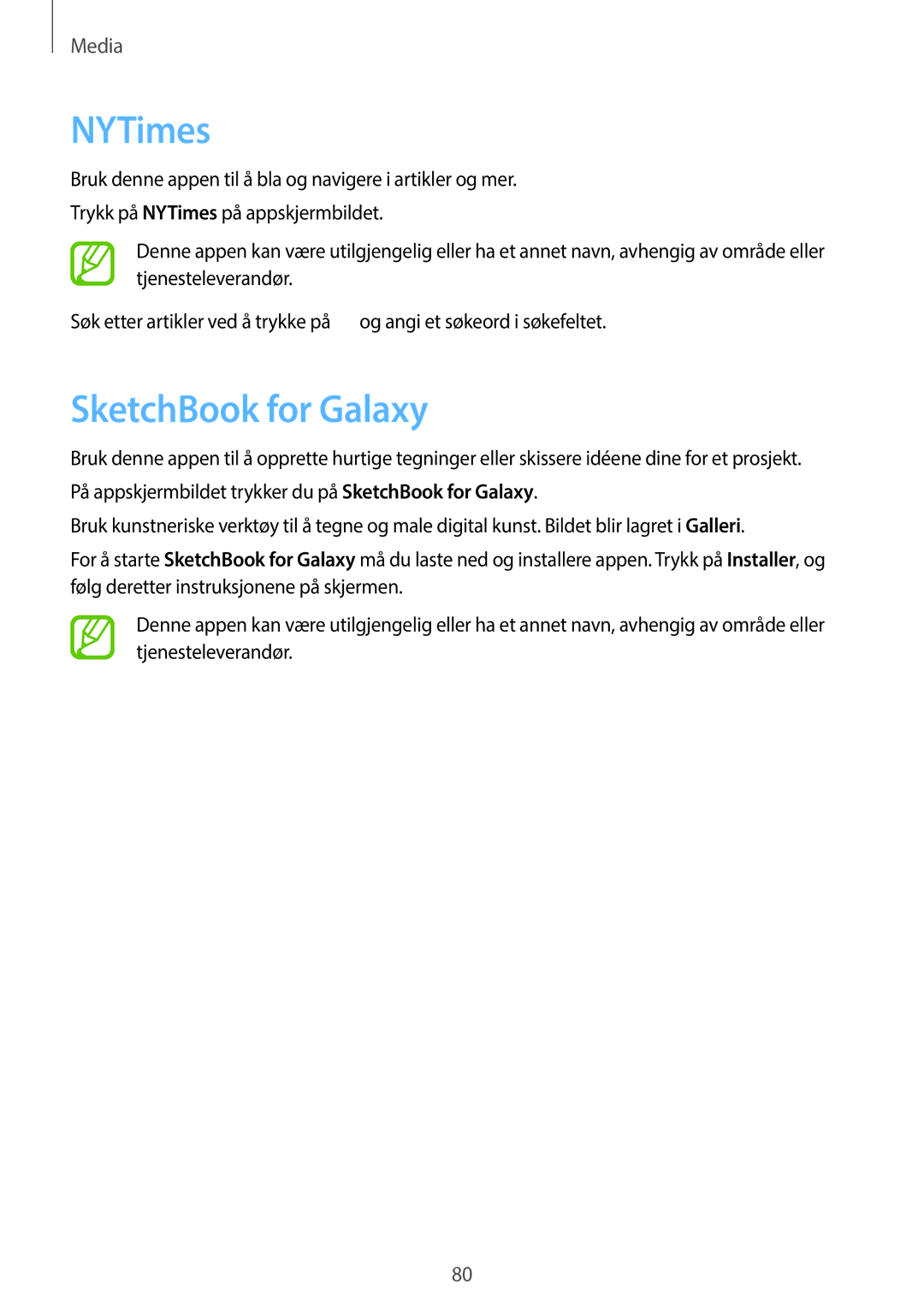 Samsung SM-P6000ZKANEE, SM-P6000ZKENEE, SM-P6000ZWENEE, SM-P6000ZWANEE manual NYTimes, SketchBook for Galaxy 