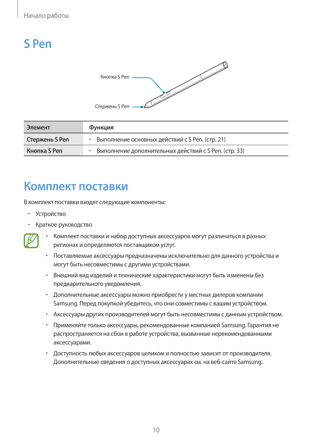 Samsung SM-P6010ZKASER, SM-P6010ZKESER, SM-P6010ZKAMGF, SM-P6010ZKEMGF, SM-P6010ZWAMGF, SM-P6010ZWESER Pen, Комплект поставки 