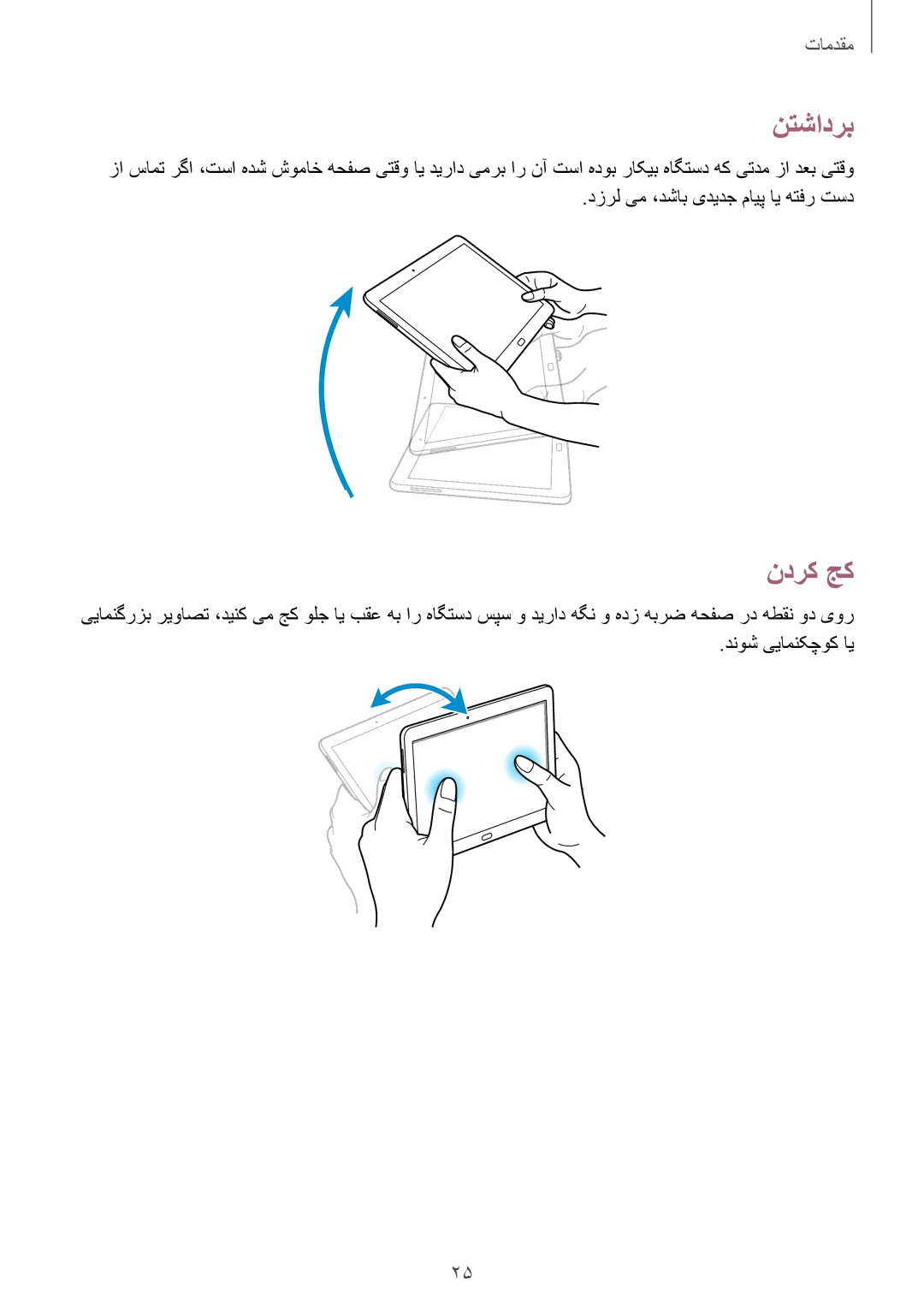 Samsung SM-P6010ZWATHR manual نتشادرب, ندرک جک 