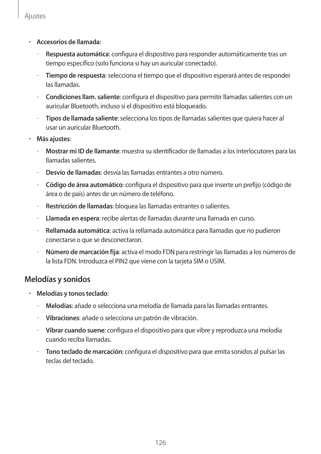 Samsung SM-P6050ZKAXEO, SM-P6050ZKATMN Melodías y sonidos, Accesorios de llamada, Más ajustes, Melodías y tonos teclado 