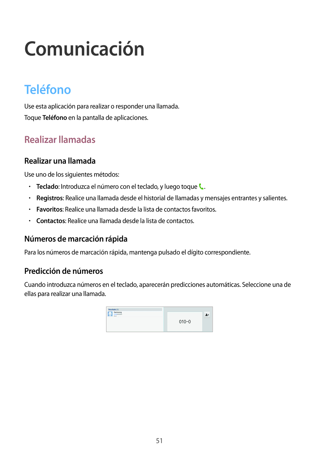 Samsung SM-P6050ZKAPHE, SM-P6050ZKATMN, SM-P6050ZWATPH, SM-P6050ZKADBT manual Comunicación, Teléfono, Realizar llamadas 