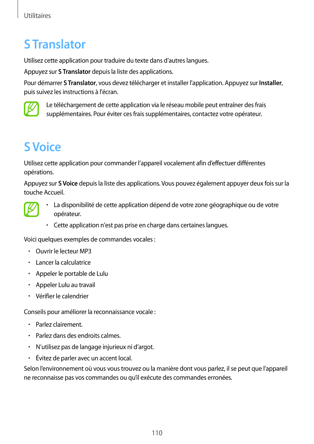 Samsung SM-P6050ZKAXEF, SM-P6050ZWAXEF manual Translator, Voice 