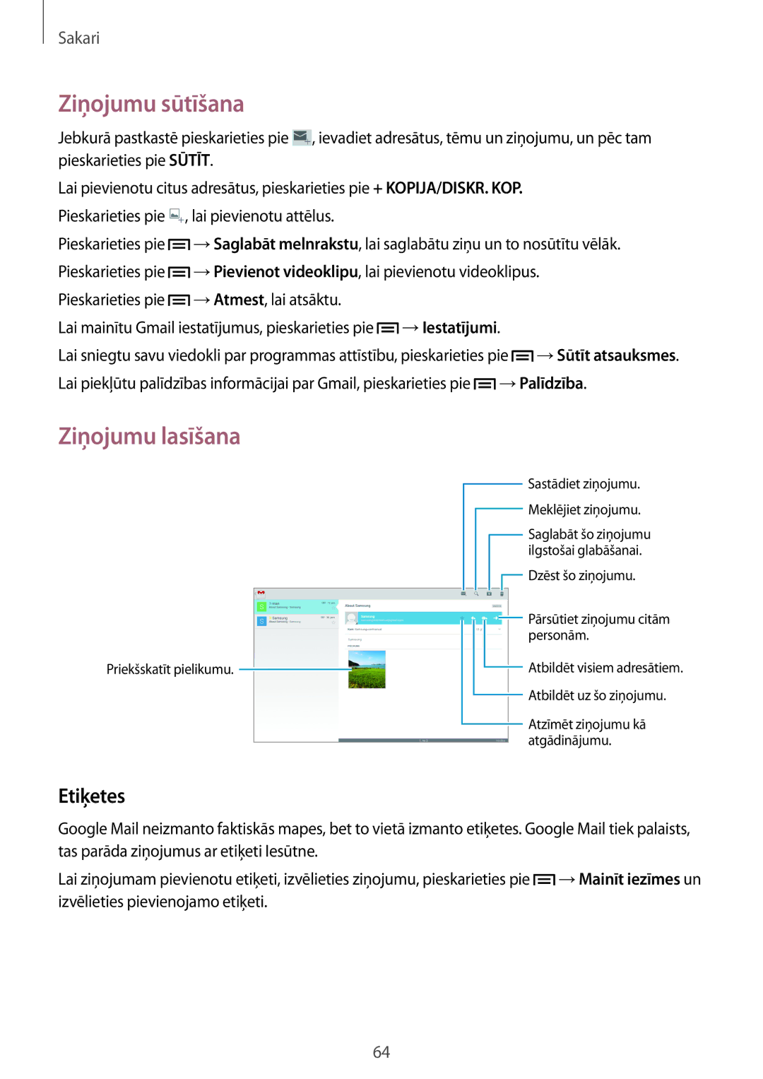 Samsung SM-P6050ZWASEB, SM-P6050ZKASEB, SM-P6050ZKESEB, SM-P6050ZWESEB manual Etiķetes 