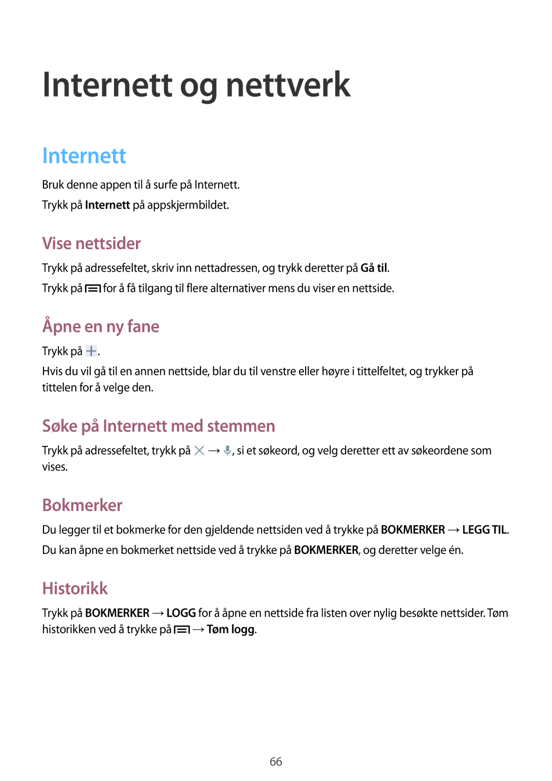 Samsung SM-P6050ZWLNEE, SM-P6050ZKLNEE, SM-P6050ZKANEE, SM-P6050ZKENEE, SM-P6050ZWANEE, SM-P6050ZWENEE Internett og nettverk 