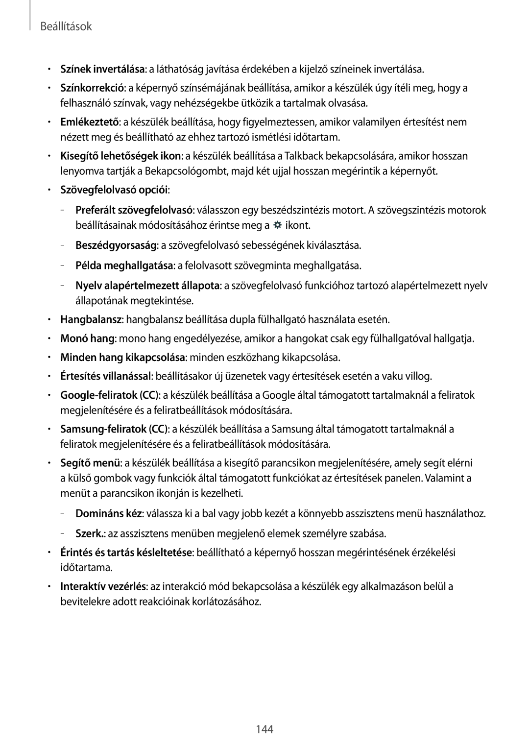 Samsung SM-P9000ZKAXEH manual 144 