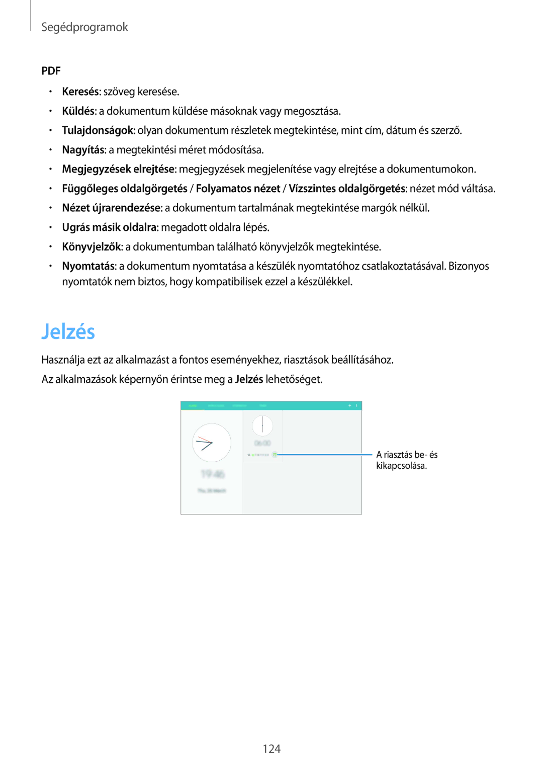 Samsung SM-P9000ZKAXEH manual Jelzés 