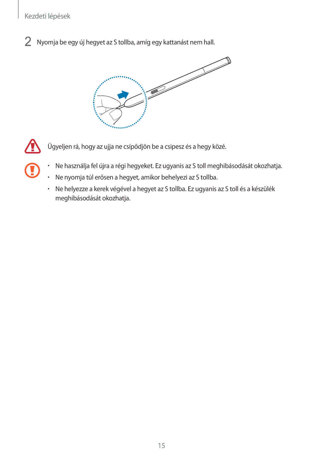 Samsung SM-P9000ZKAXEH manual Kezdeti lépések 