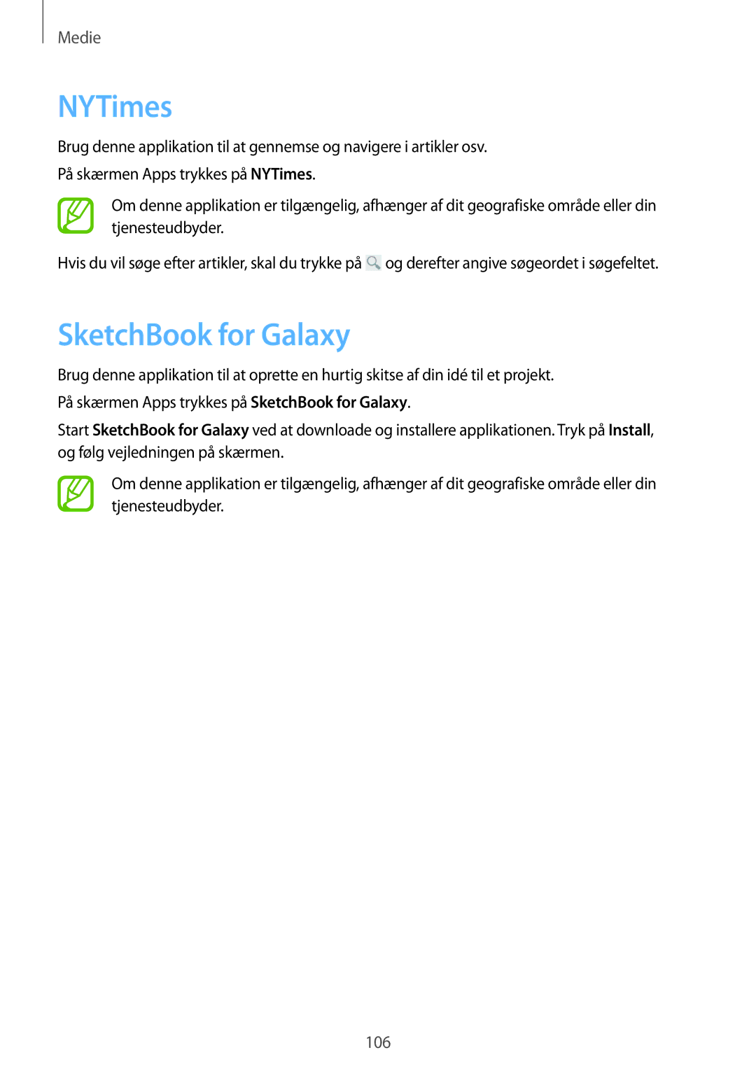 Samsung SM-P9000ZKANEE, SM-P9000ZKYNEE, SM-P9000ZWYNEE, SM-P9000ZWANEE manual NYTimes, SketchBook for Galaxy 