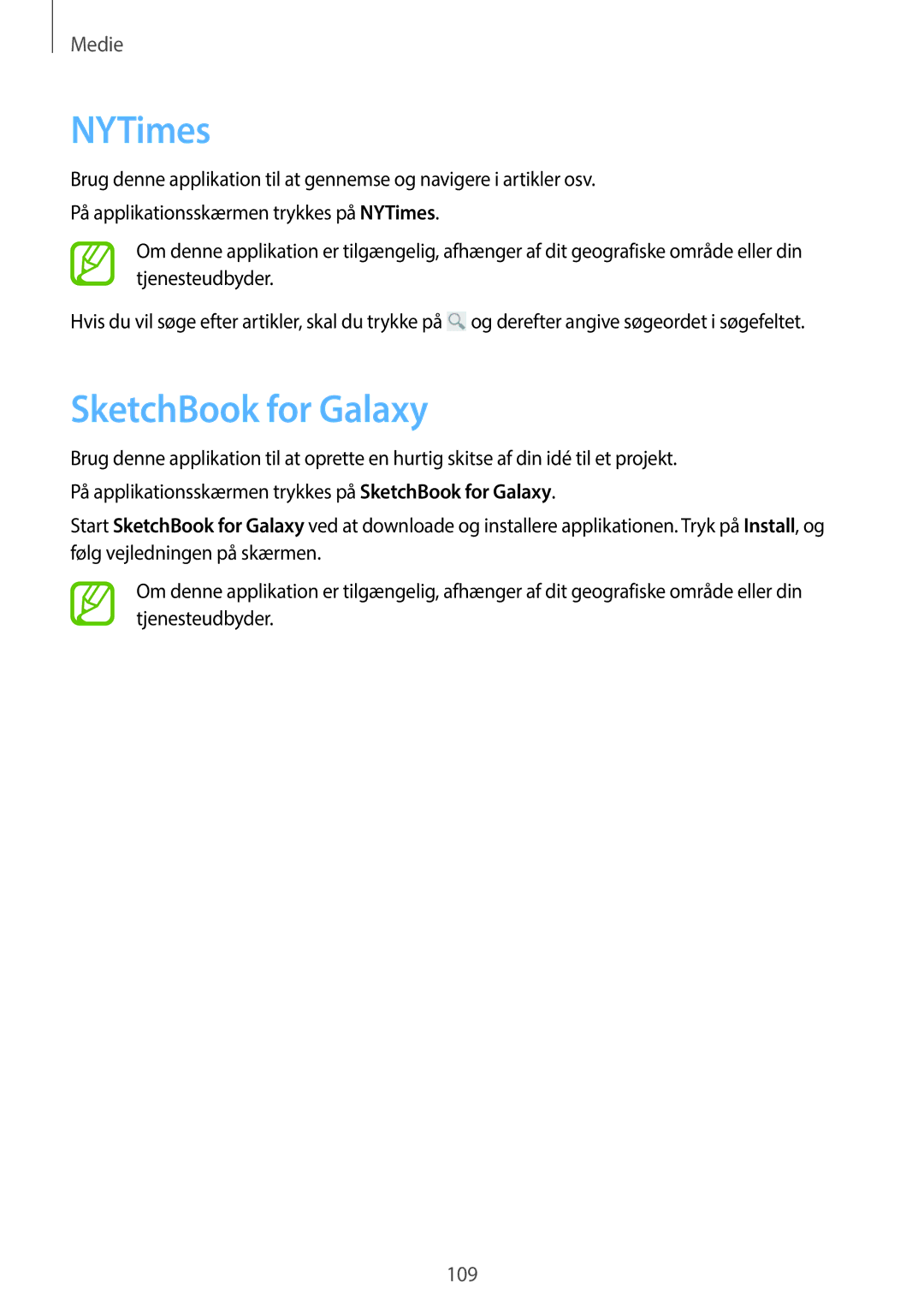 Samsung SM-P9000ZWYNEE, SM-P9000ZKYNEE, SM-P9000ZKANEE, SM-P9000ZWANEE manual NYTimes, SketchBook for Galaxy 