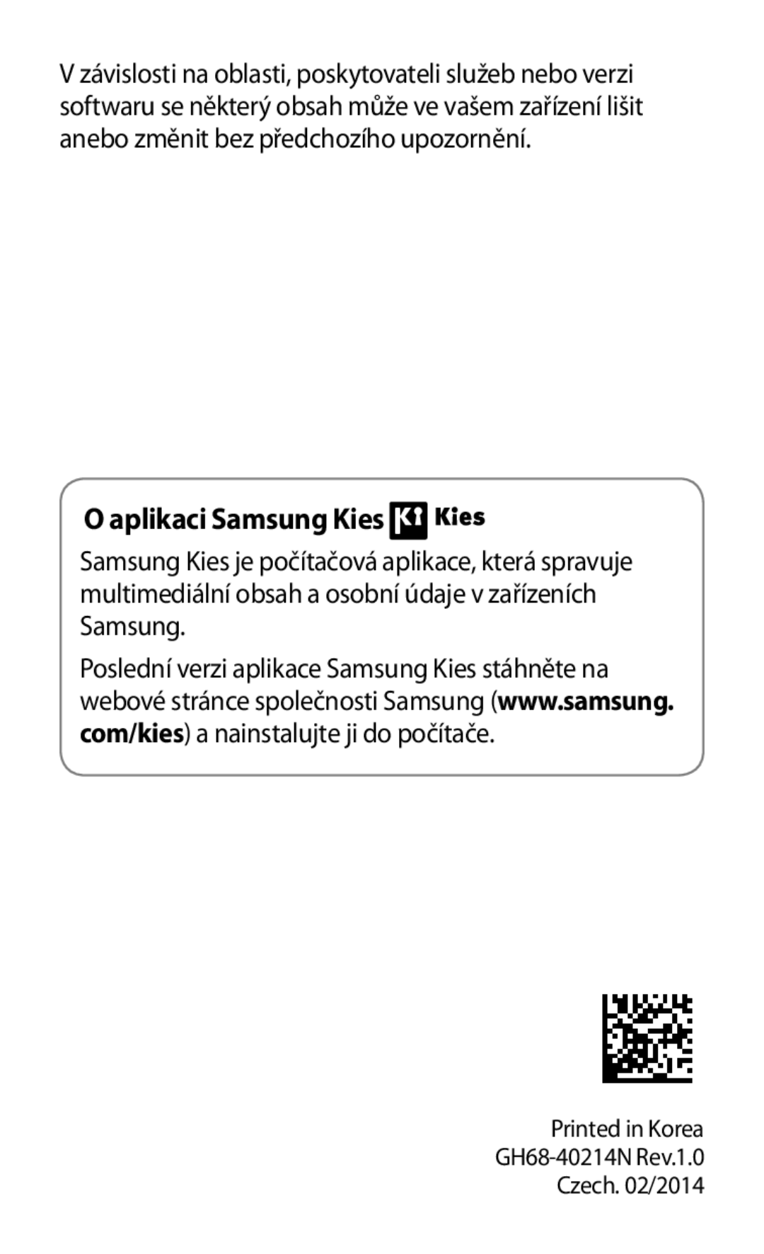 Samsung SM-P9000ZKAATO, SM-P9000ZWAATO, SM-P9000ZKYEUR, SM-P9000ZWAXEH, SM-P9000ZKAXEH manual Aplikaci Samsung Kies 