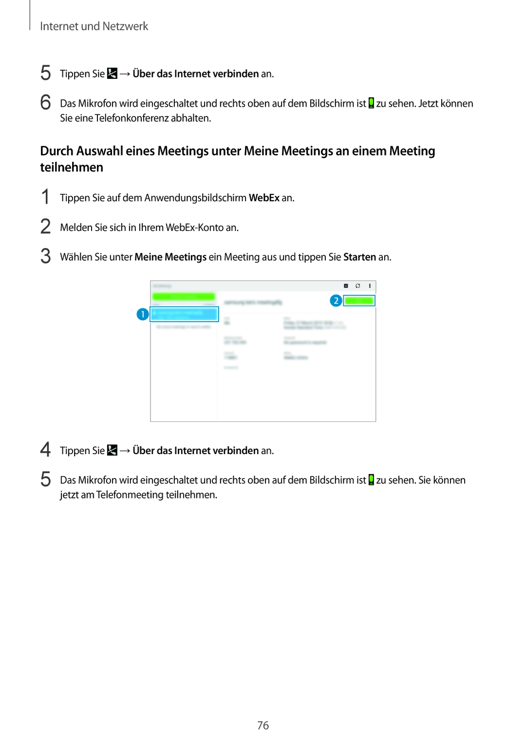 Samsung SM-P9000ZKATPH, SM-P9000ZWAATO, SM-P9000ZKAXEO, SM-P9000ZKASEB, SM-P9000ZKAATO Sie eine Telefonkonferenz abhalten 