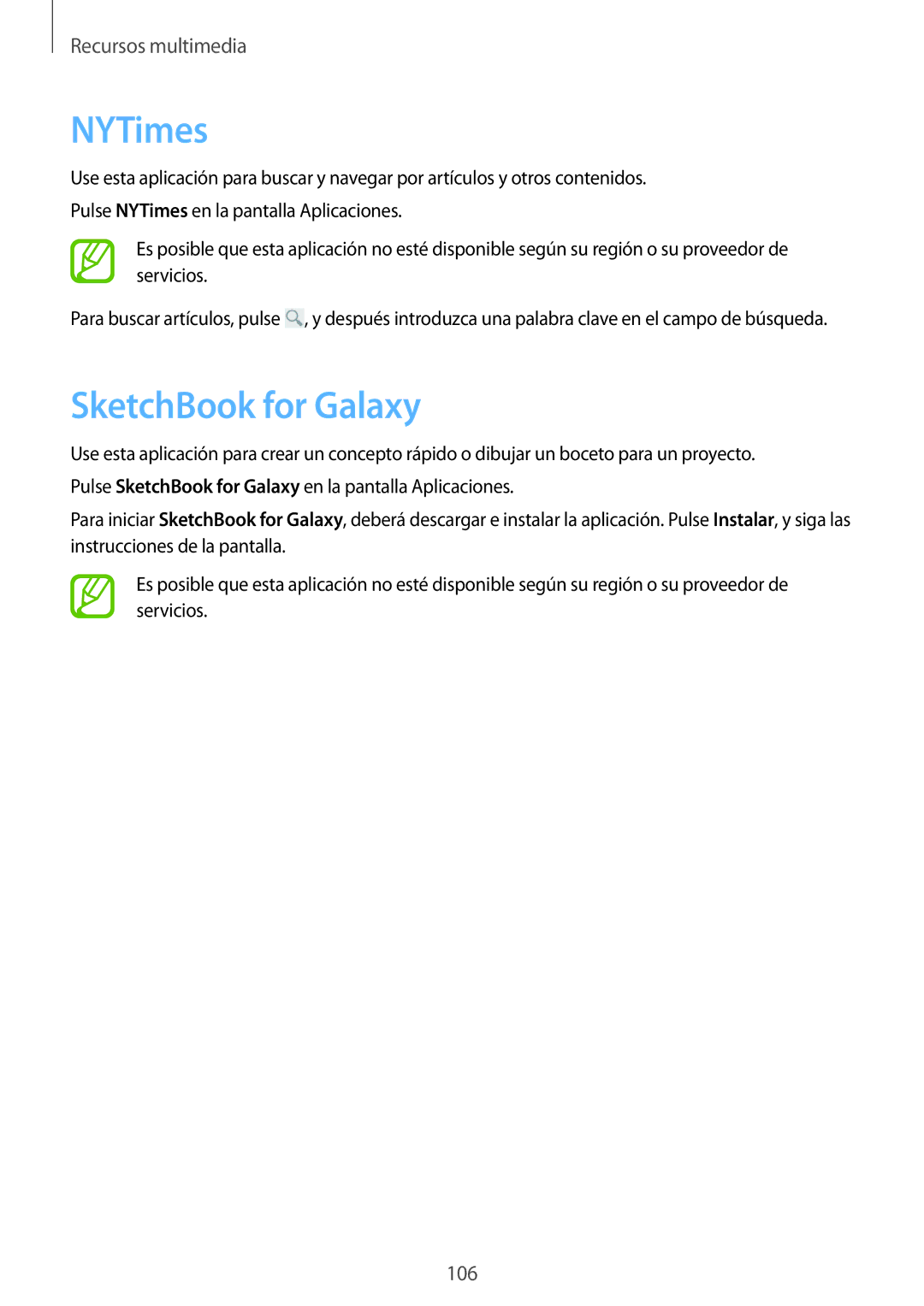 Samsung SM-P9000ZWATPH, SM-P9000ZWADBT, SM-P9000ZKATPH, SM-P9000ZKAPHE, SM-P9000ZWAPHE manual NYTimes, SketchBook for Galaxy 