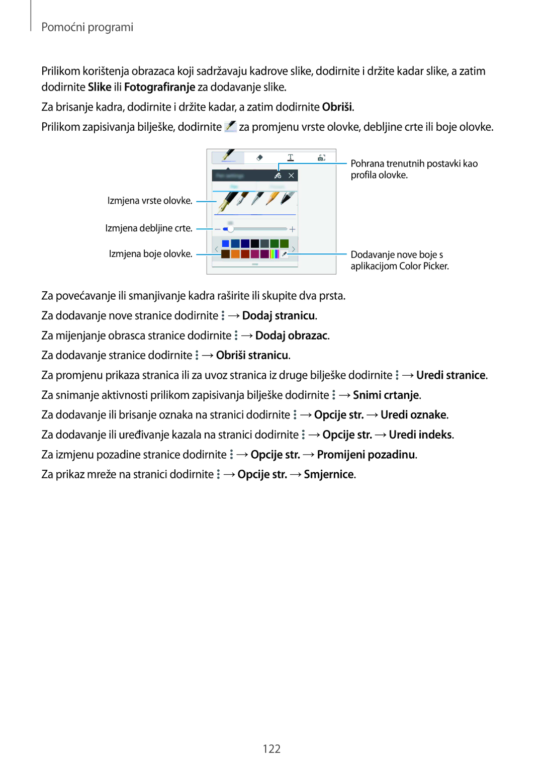 Samsung SM-P9050ZKACRO, SM-P9050ZKAVIP manual 122 