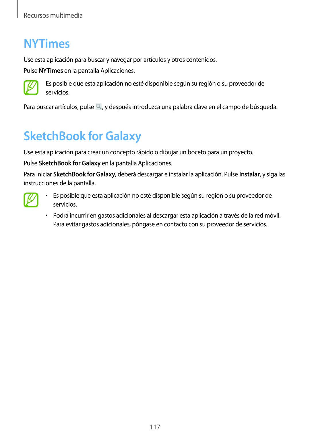 Samsung SM-P9050ZKAXSK, SM-P9050ZKATPH, SM-P9050ZWATPH, SM-P9050ZKAPHE, SM-P9050ZWAPHE manual NYTimes, SketchBook for Galaxy 