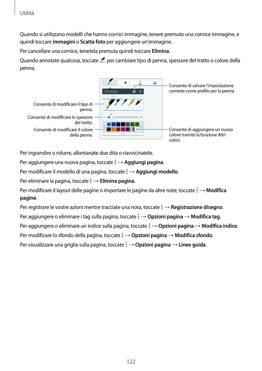 Samsung SM-P9050ZKAITV, SM-P9050ZKAXEO, SM-P9050ZWYITV, SM-P9050ZKYITV manual 122 