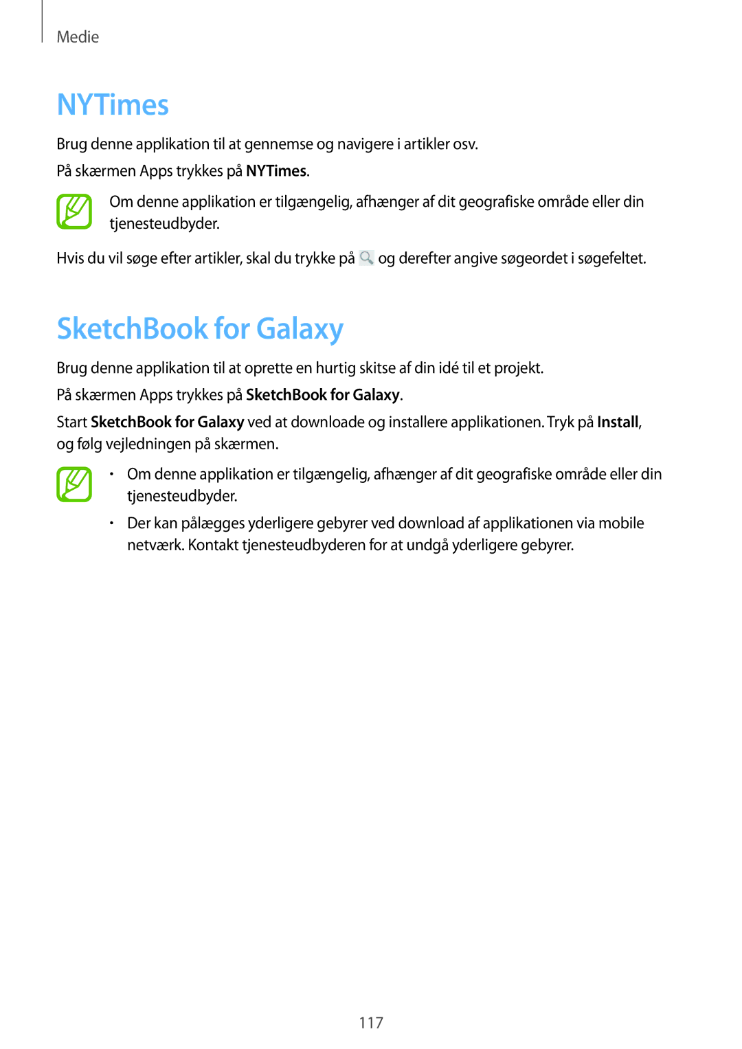 Samsung SM-P9050ZKYNEE, SM-P9050ZWANEE, SM-P9050ZKANEE, SM-P9050ZWYNEE manual NYTimes, SketchBook for Galaxy 