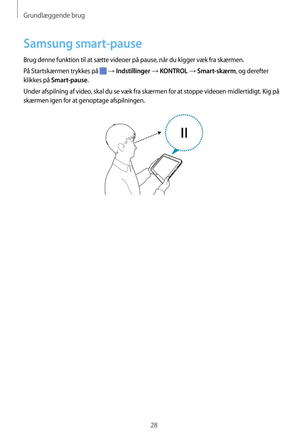 Samsung SM-P9050ZWANEE, SM-P9050ZKYNEE, SM-P9050ZKANEE, SM-P9050ZWYNEE manual Samsung smart-pause 