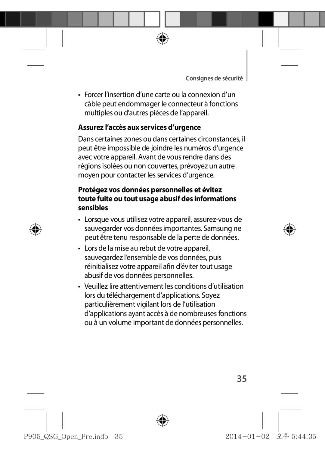 Samsung SM-P9050ZWAXEF, SM-P9050ZKAXEF manual Assurez l’accès aux services d’urgence 