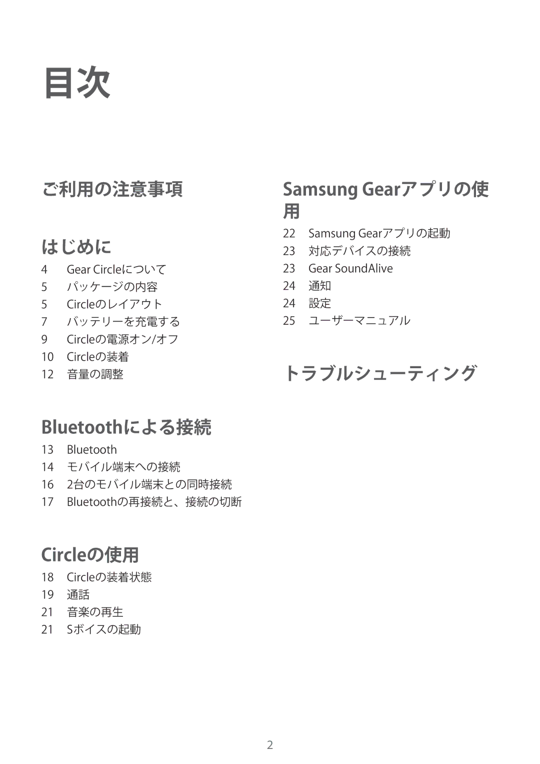 Samsung SM-R130NZBAXJP, SM-R130NZWAXJP, SM-R130NZWAKDI manual トラブルシューティング 