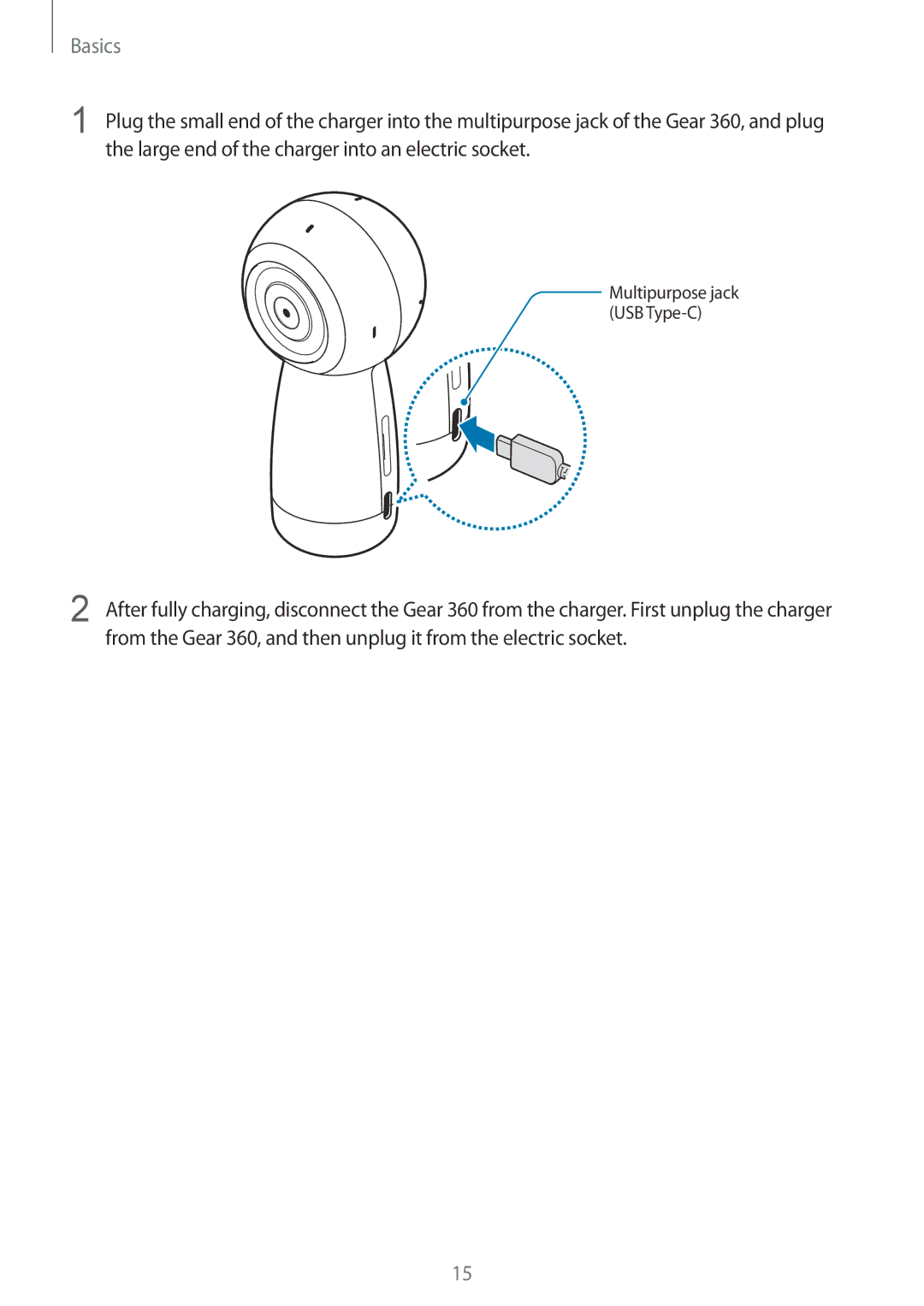 Samsung SM-R210NZWAXEZ, SM-R210NZWADBT, SM-R210NZWAXEF, SM-R210NZWAITV, SM-R210NZWAPHE manual Multipurpose jack USB Type-C 