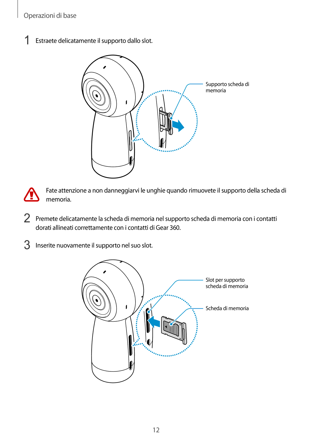 Samsung SM-R210NZWAITV manual Memoria 