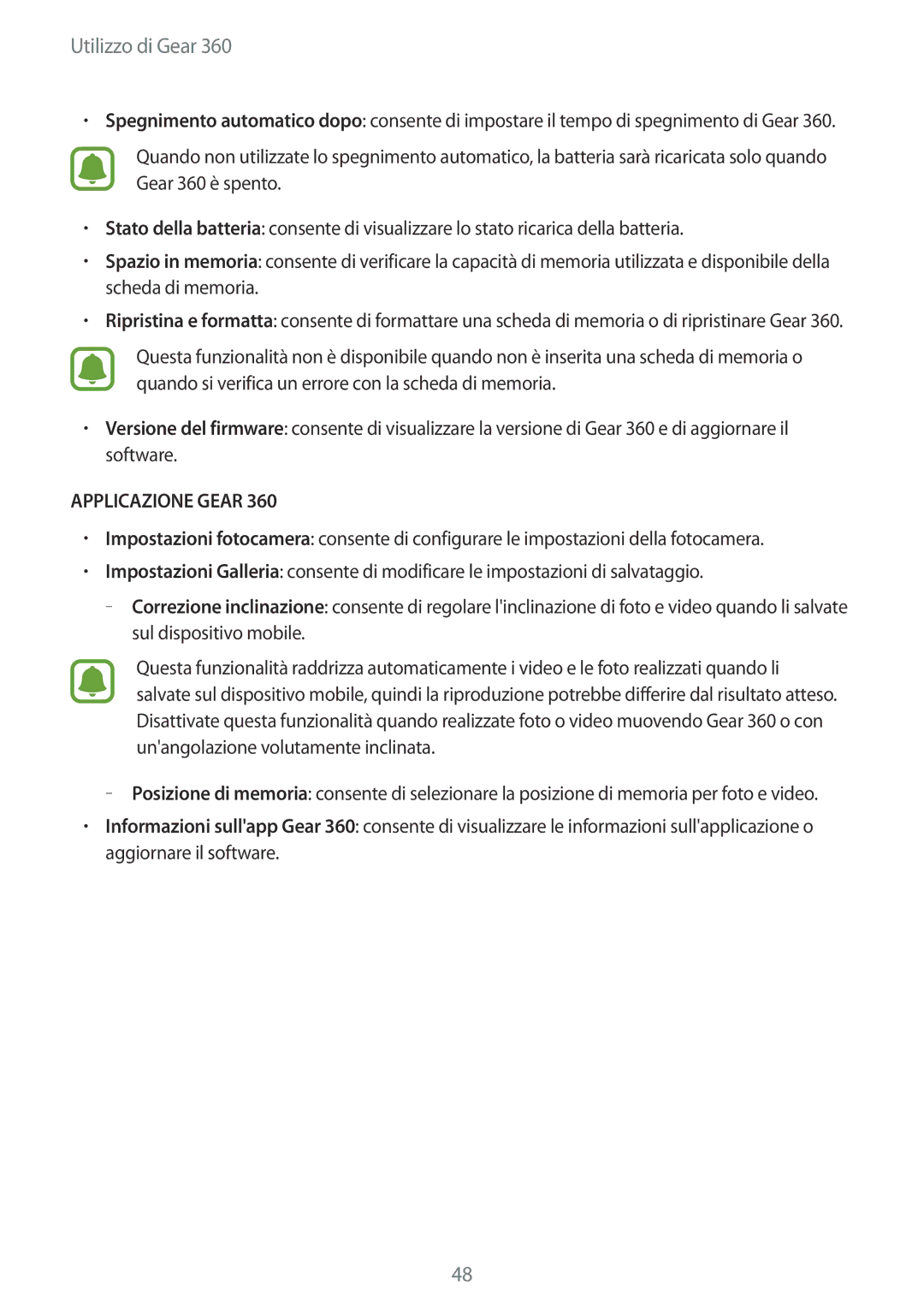 Samsung SM-R210NZWAITV manual Applicazione Gear 