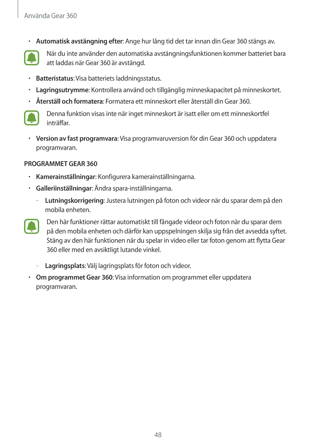 Samsung SM-R210NZWANEE manual Programmet Gear 