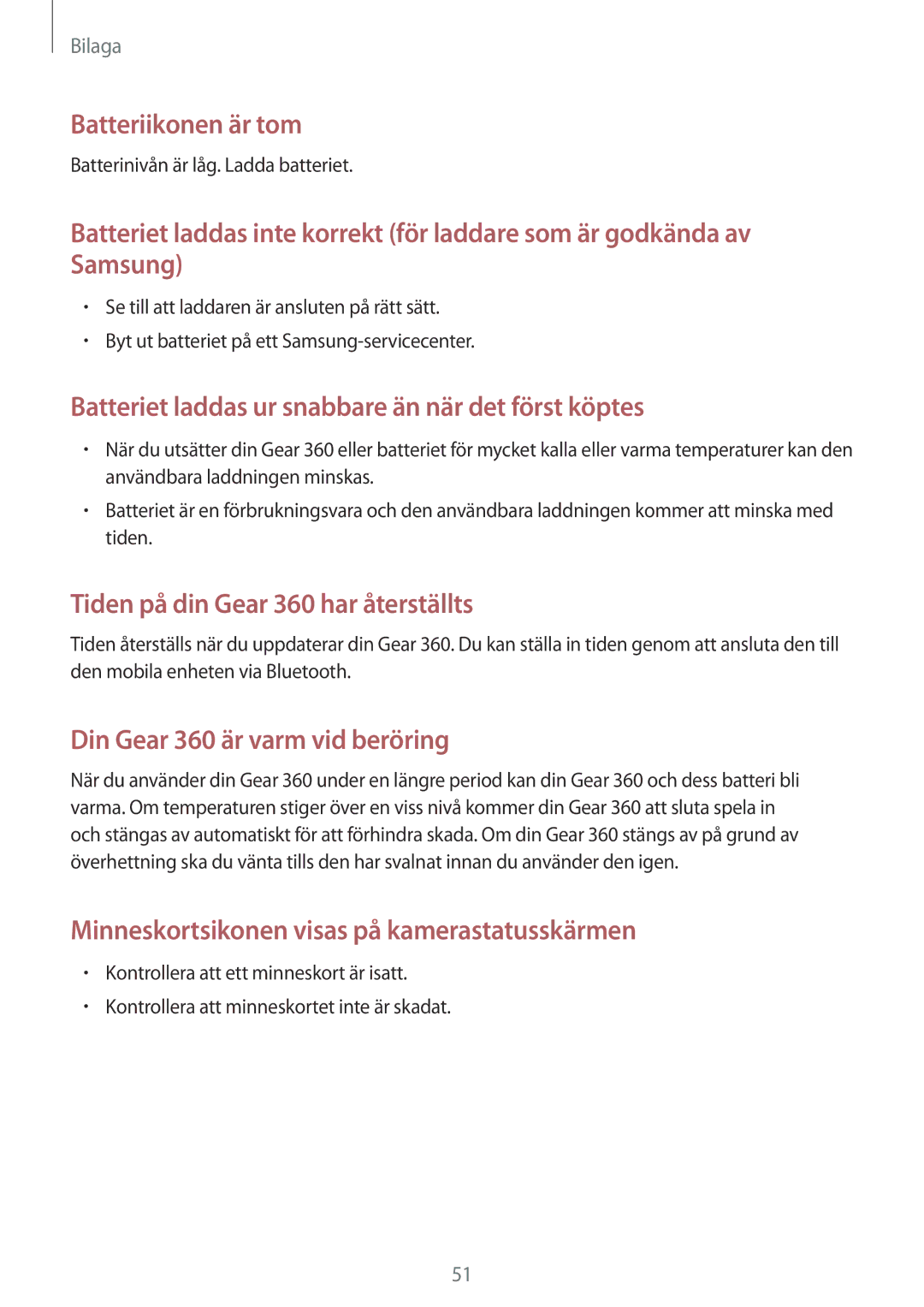 Samsung SM-R210NZWANEE manual Batteriikonen är tom 