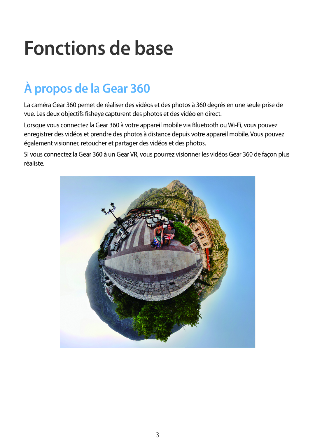 Samsung SM-R210NZWAXEF manual Fonctions de base, Propos de la Gear 