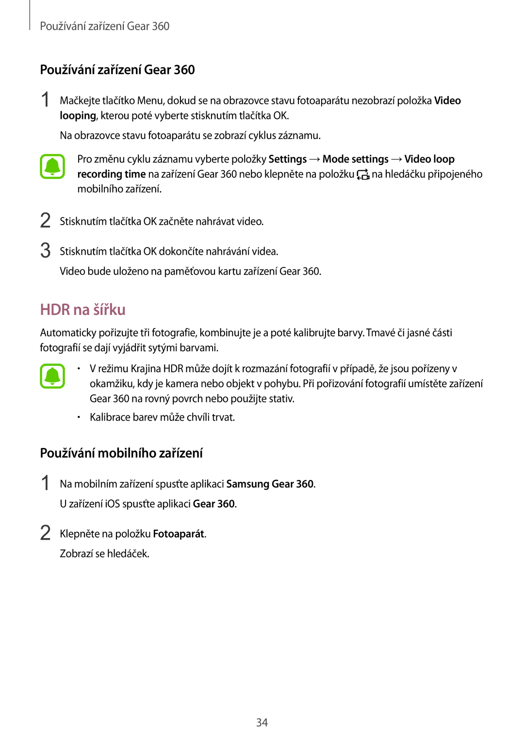 Samsung SM-R210NZWAXEZ manual HDR na šířku 