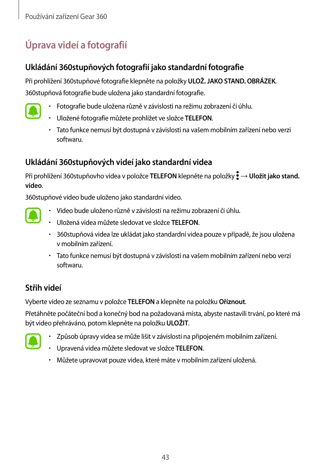 Samsung SM-R210NZWAXEZ manual →Uložit jako stand 