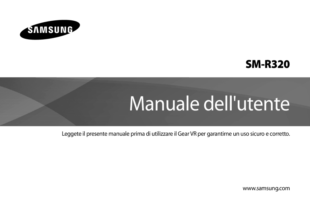 Samsung SM-R320NPWGITV, SM-R320NPWAITV manual Manuale dellutente 